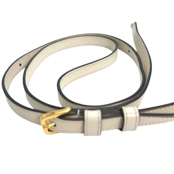 GUCCI Cream Canvas Horsebit Shoulder Bag - Picture 7 of 10